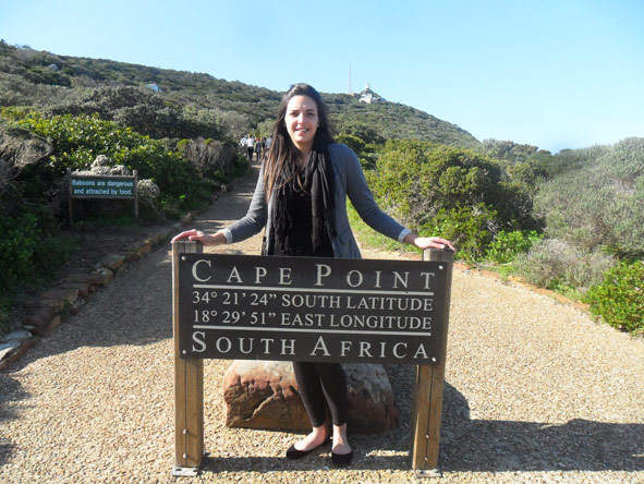 Kelly-Anne Blanchard - visiting Cape Point